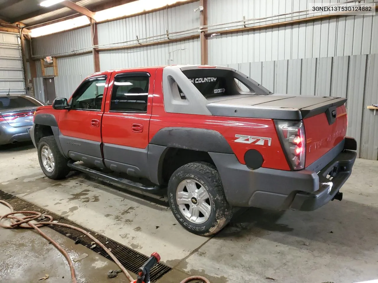 2003 Chevrolet Avalanche K1500 VIN: 3GNEK13T53G124882 Lot: 74604344