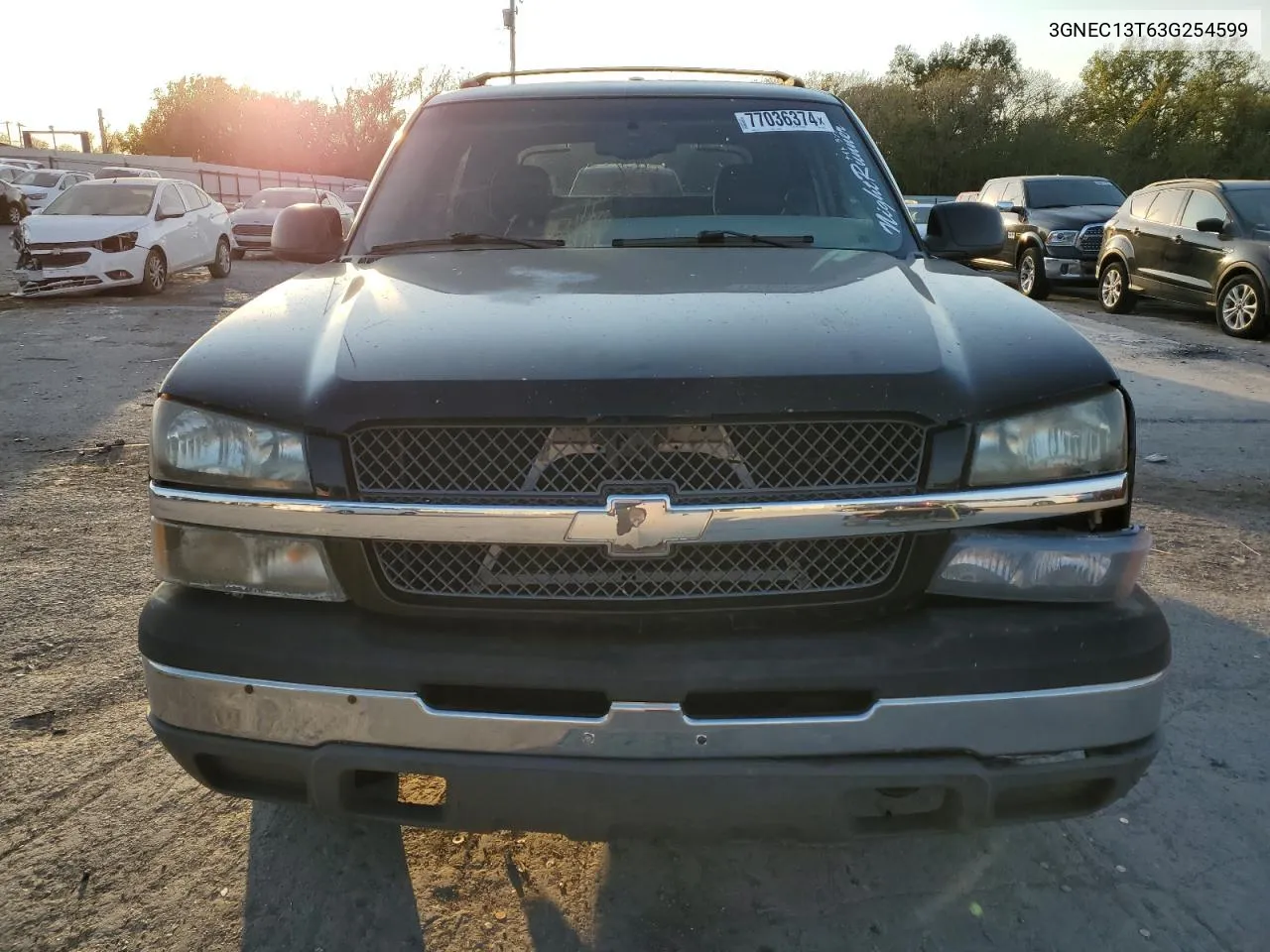 2003 Chevrolet Avalanche C1500 VIN: 3GNEC13T63G254599 Lot: 77036374