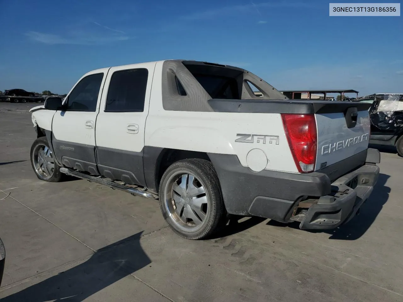 2003 Chevrolet Avalanche C1500 VIN: 3GNEC13T13G186356 Lot: 77680024