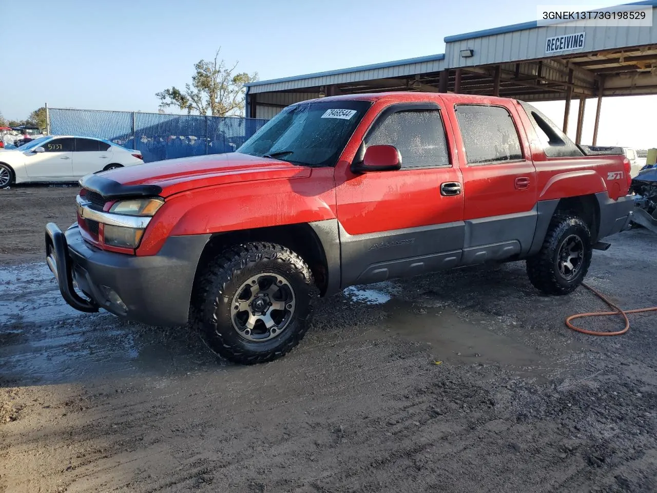 2003 Chevrolet Avalanche K1500 VIN: 3GNEK13T73G198529 Lot: 78468544