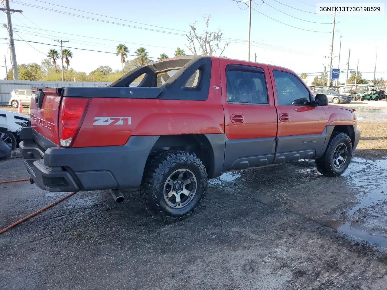 2003 Chevrolet Avalanche K1500 VIN: 3GNEK13T73G198529 Lot: 78468544