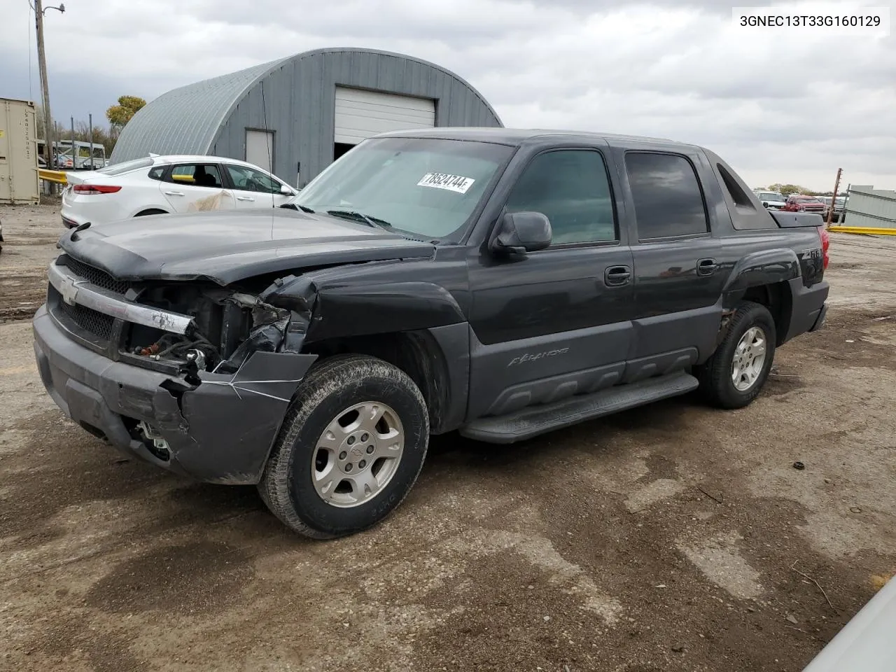 2003 Chevrolet Avalanche C1500 VIN: 3GNEC13T33G160129 Lot: 78524744