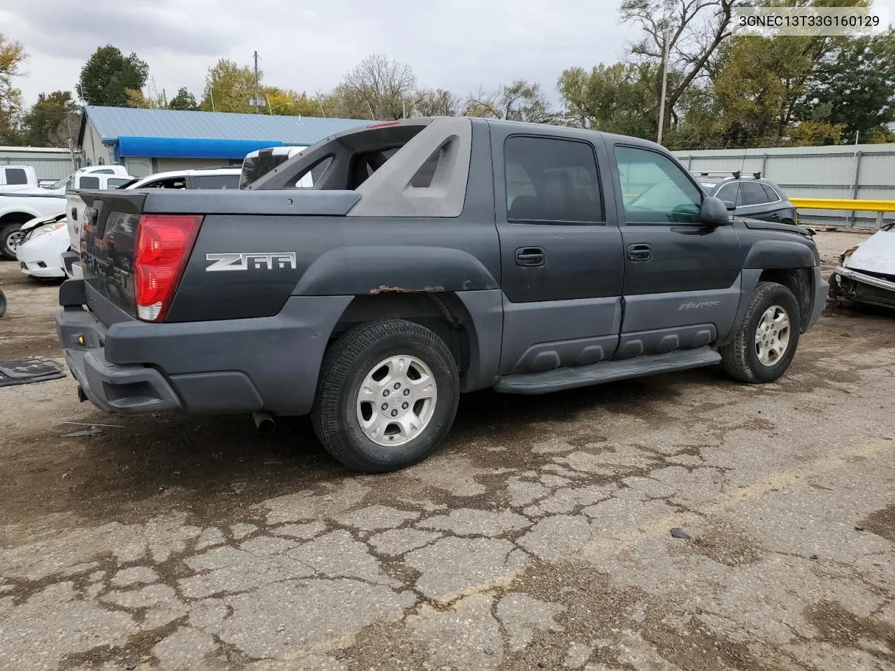 2003 Chevrolet Avalanche C1500 VIN: 3GNEC13T33G160129 Lot: 78524744