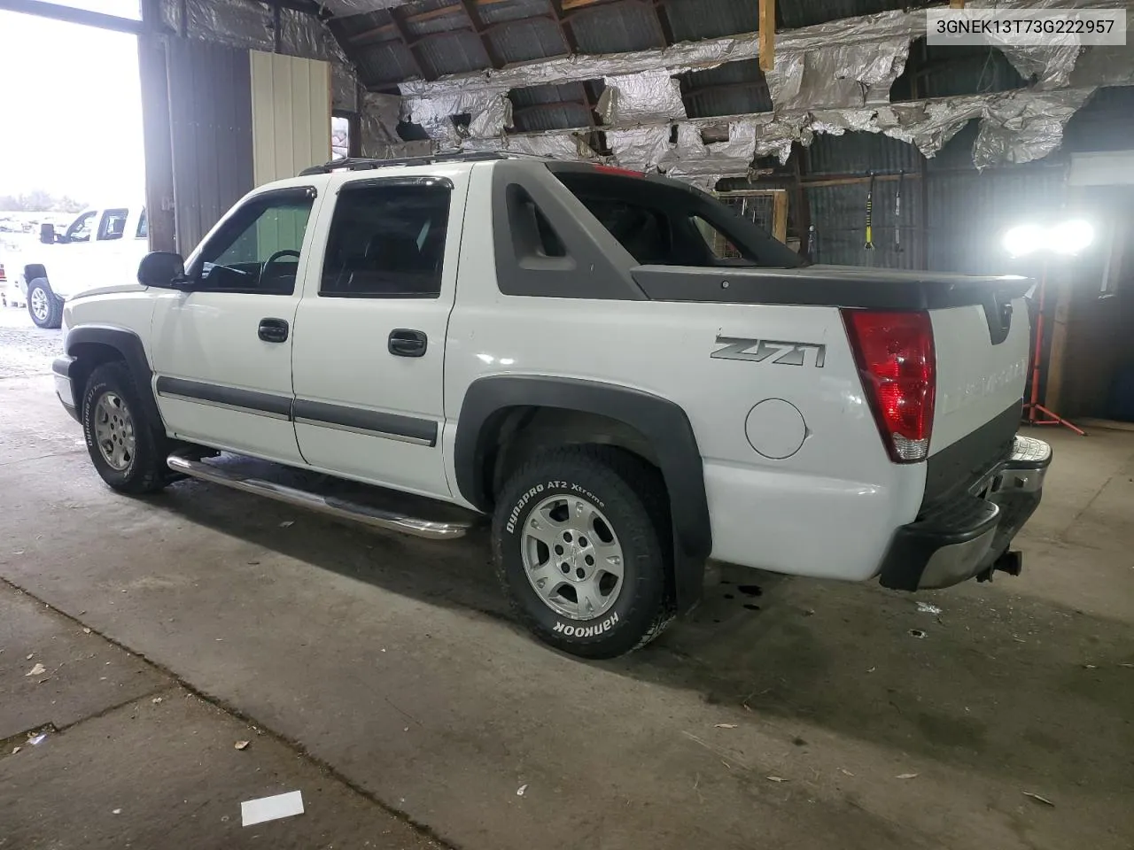 2003 Chevrolet Avalanche K1500 VIN: 3GNEK13T73G222957 Lot: 78816644