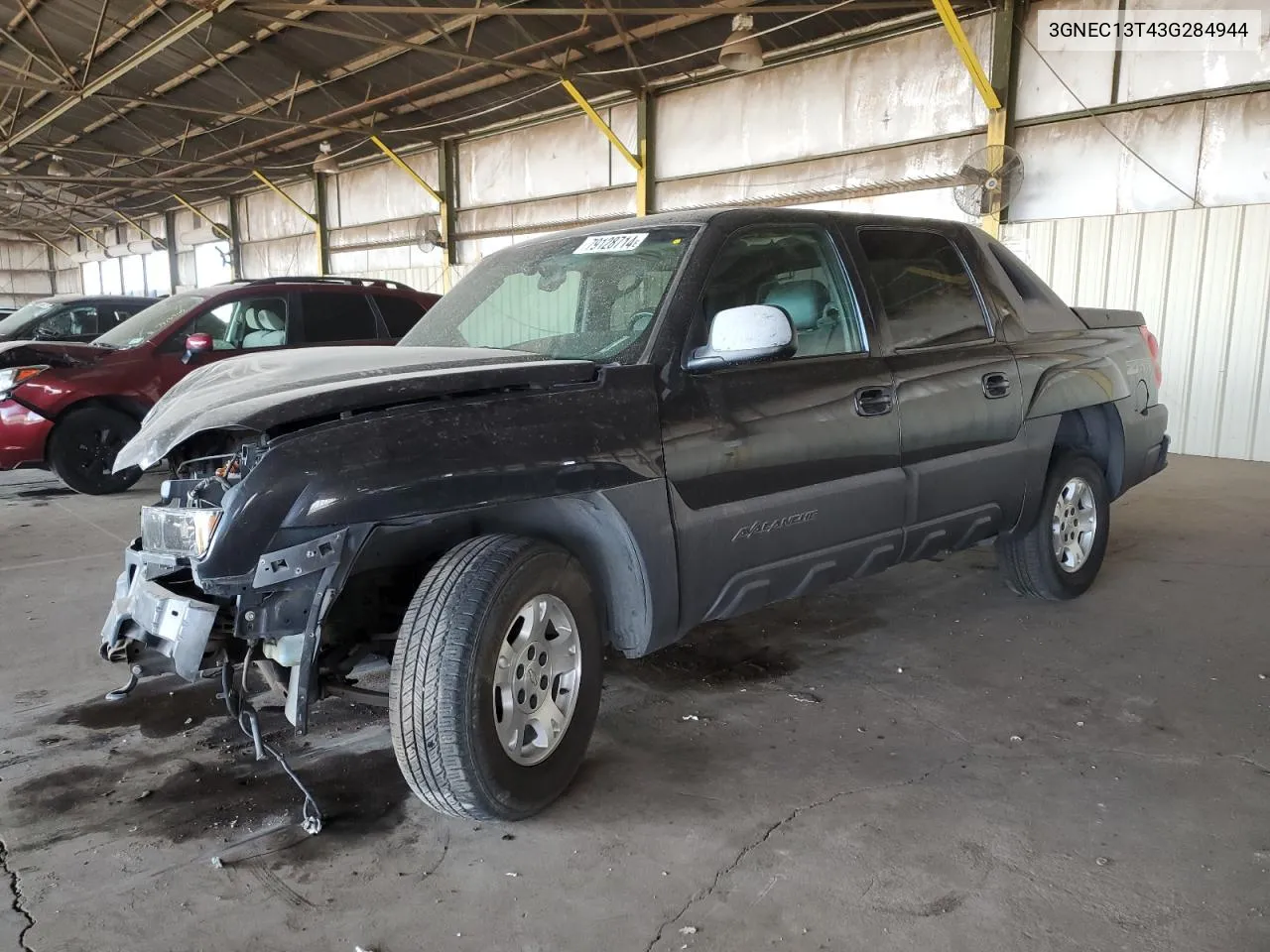 2003 Chevrolet Avalanche C1500 VIN: 3GNEC13T43G284944 Lot: 79128714