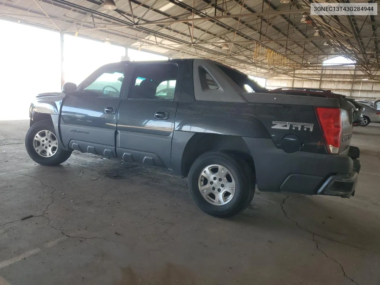 2003 Chevrolet Avalanche C1500 VIN: 3GNEC13T43G284944 Lot: 79128714