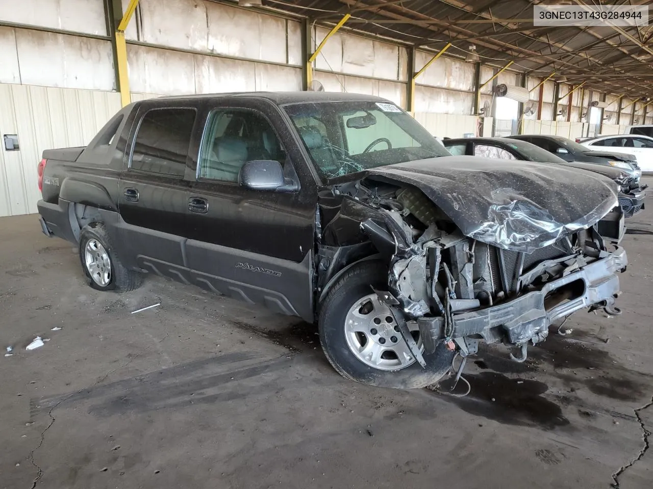 2003 Chevrolet Avalanche C1500 VIN: 3GNEC13T43G284944 Lot: 79128714