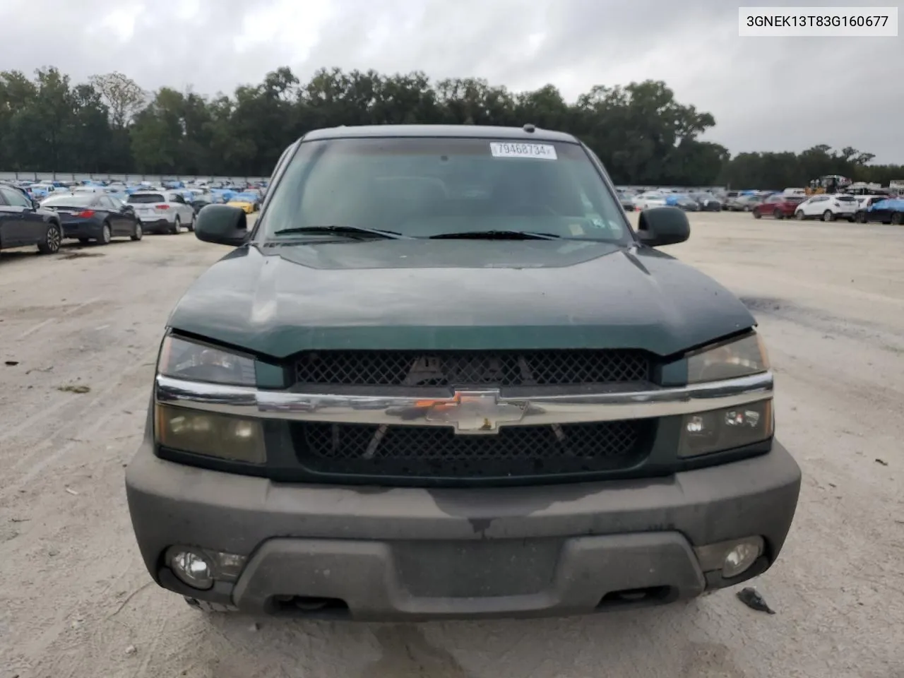 2003 Chevrolet Avalanche K1500 VIN: 3GNEK13T83G160677 Lot: 79468734