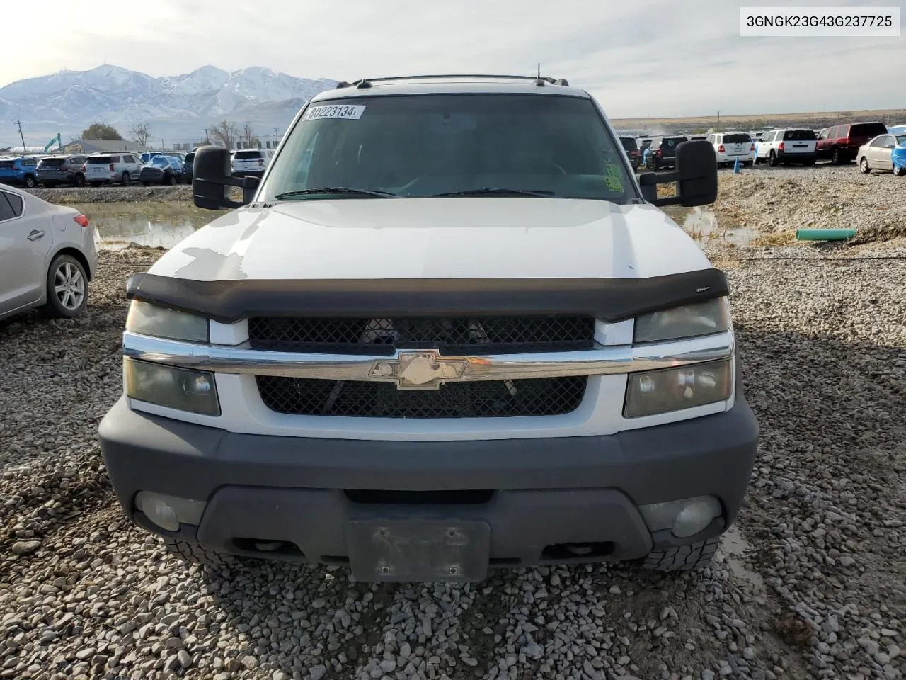 2003 Chevrolet Avalanche K2500 VIN: 3GNGK23G43G237725 Lot: 80223134