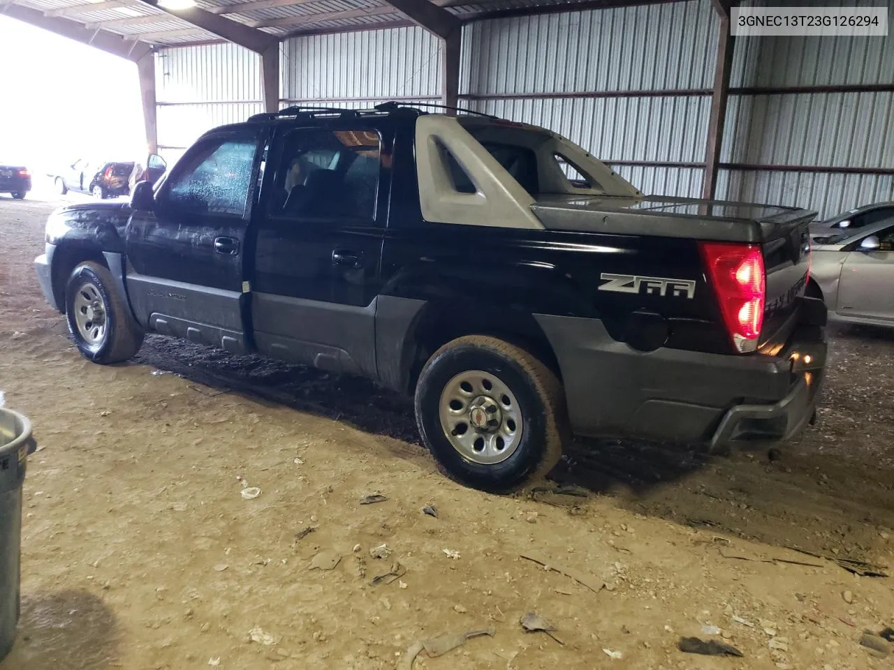 2003 Chevrolet Avalanche C1500 VIN: 3GNEC13T23G126294 Lot: 80562274