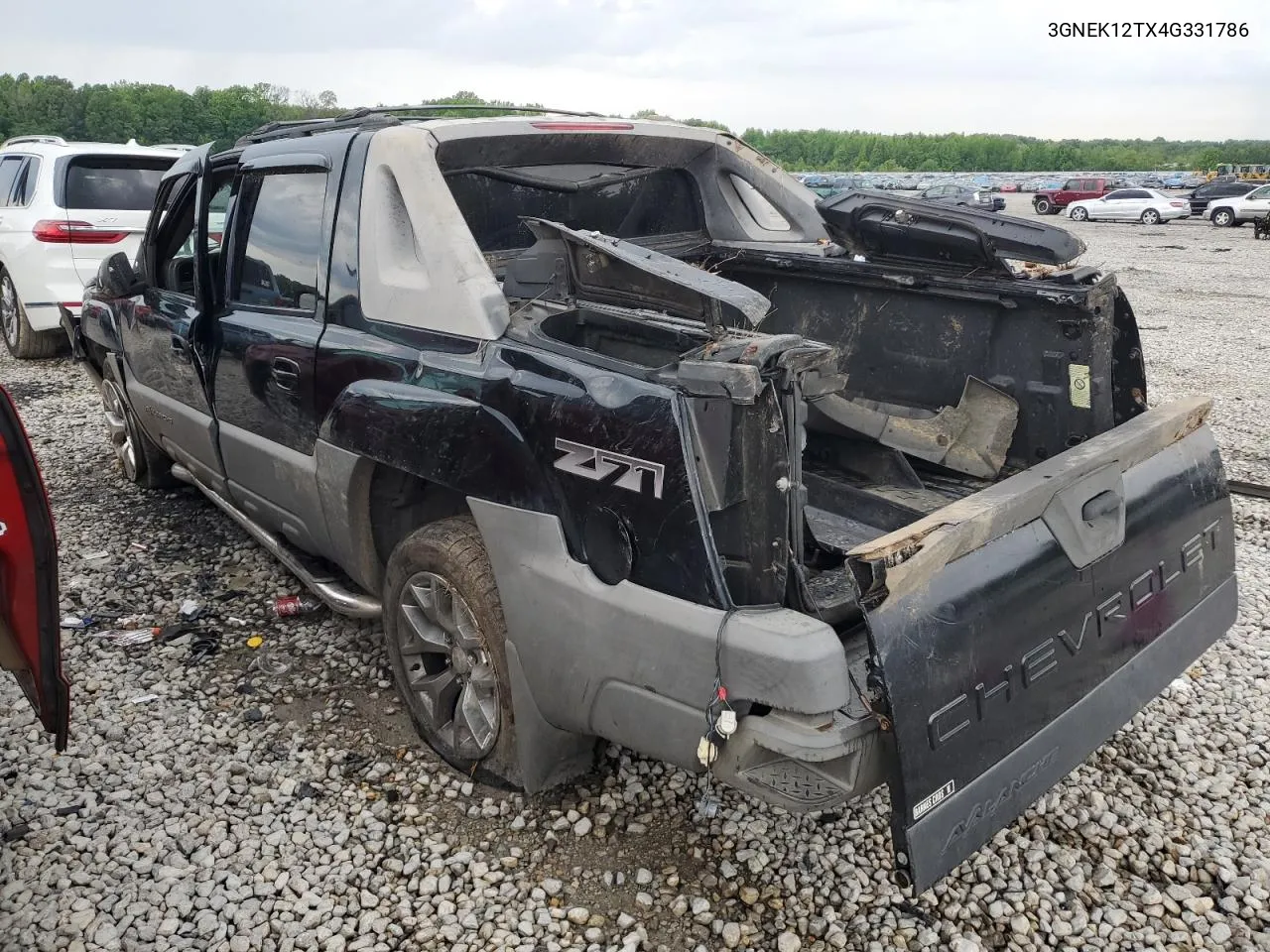 2004 Chevrolet Avalanche K1500 VIN: 3GNEK12TX4G331786 Lot: 53451914