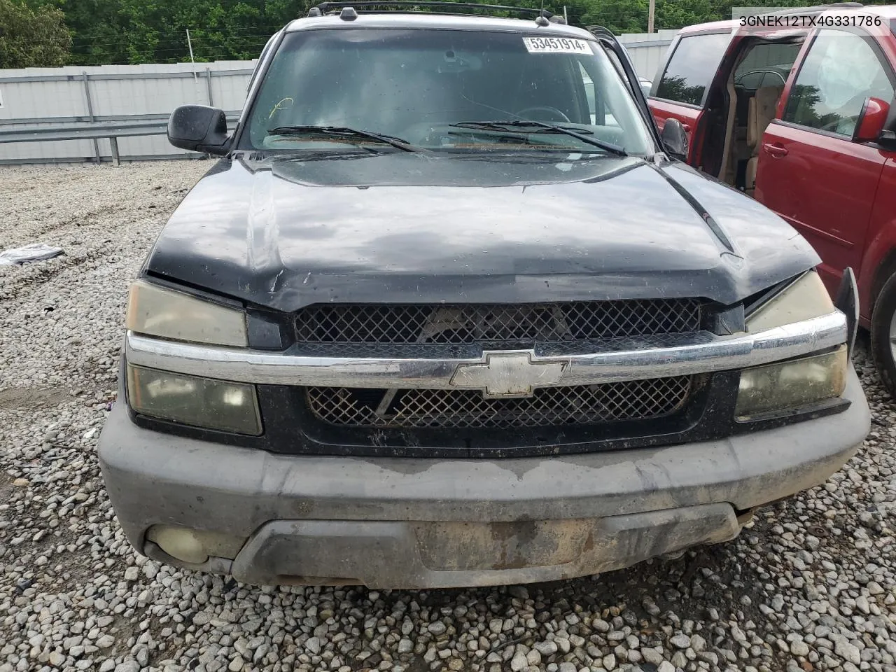 2004 Chevrolet Avalanche K1500 VIN: 3GNEK12TX4G331786 Lot: 53451914