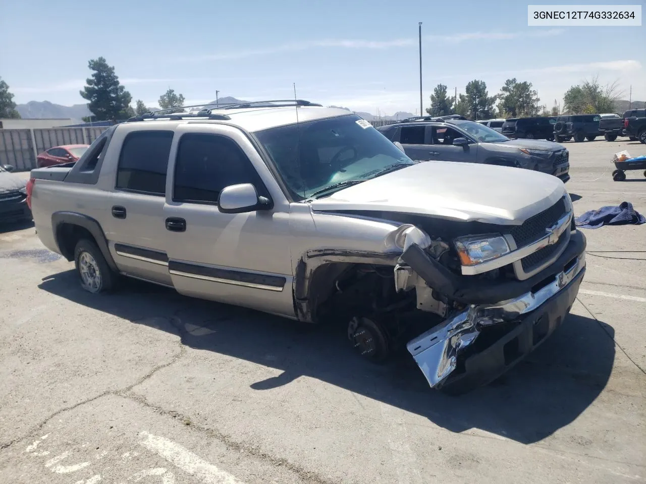 2004 Chevrolet Avalanche C1500 VIN: 3GNEC12T74G332634 Lot: 63546524