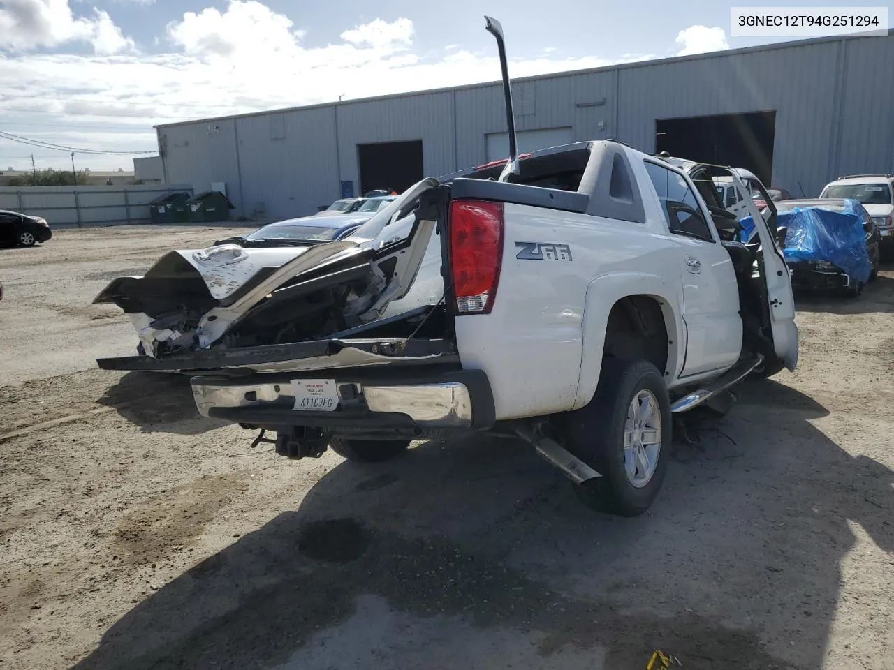 2004 Chevrolet Avalanche C1500 VIN: 3GNEC12T94G251294 Lot: 65721592