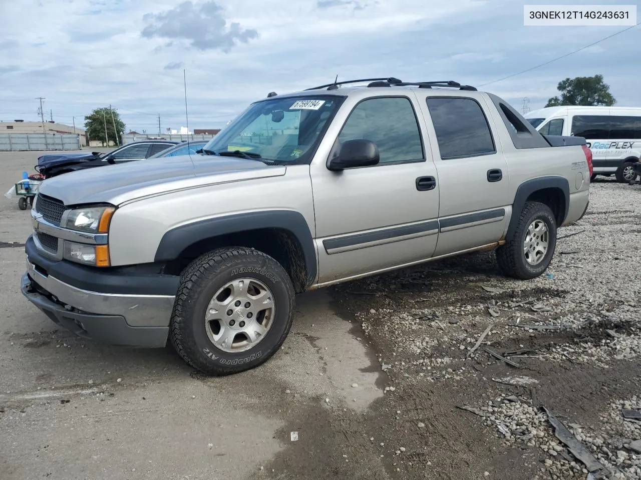 2004 Chevrolet Avalanche K1500 VIN: 3GNEK12T14G243631 Lot: 67599194