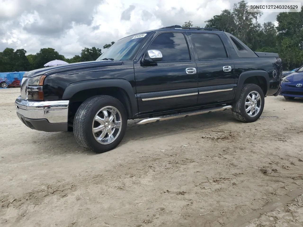 2004 Chevrolet Avalanche C1500 VIN: 3GNEC12T24G326529 Lot: 70245434