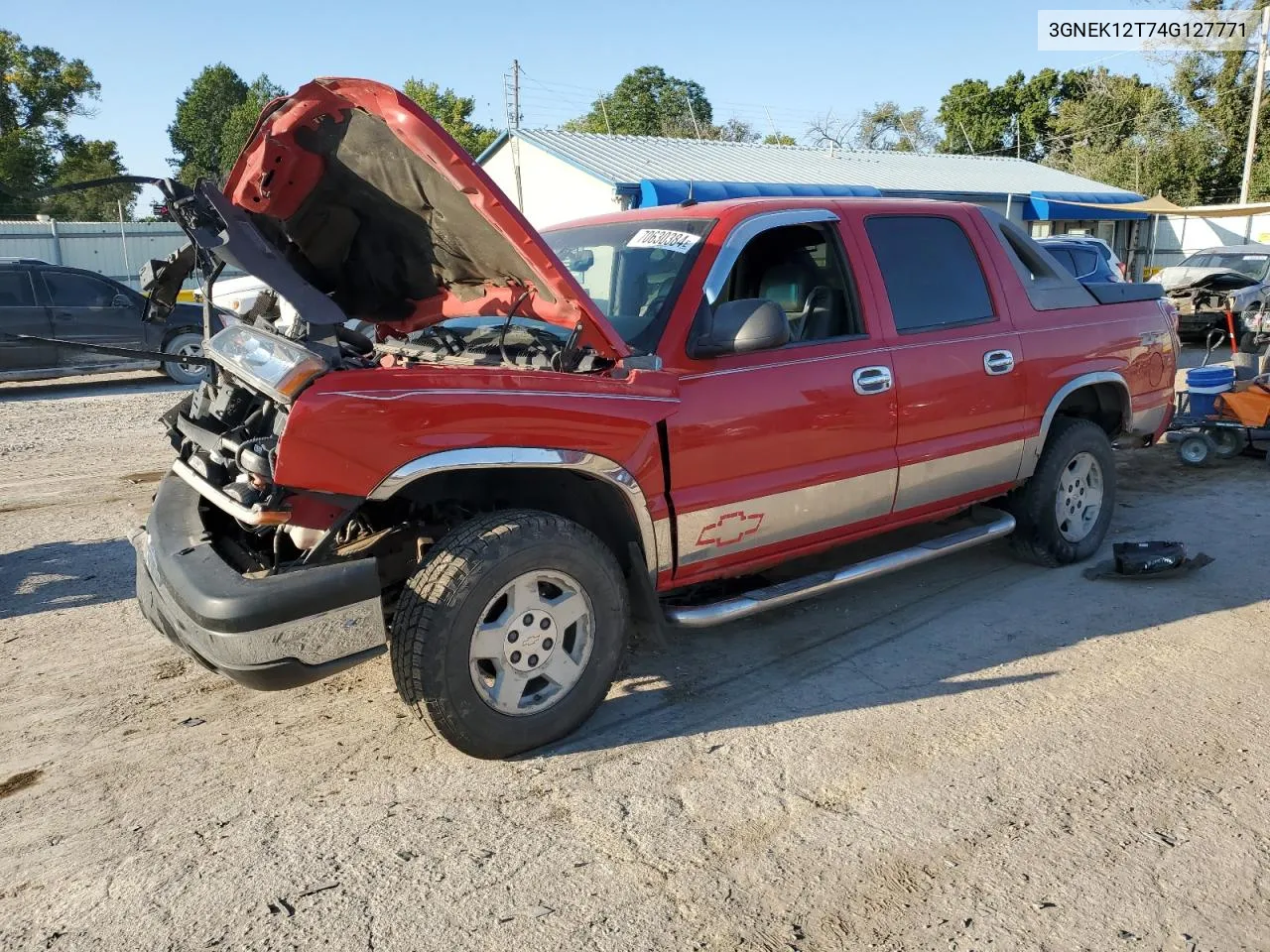 2004 Chevrolet Avalanche K1500 VIN: 3GNEK12T74G127771 Lot: 70630384