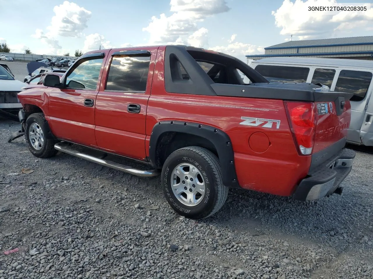 2004 Chevrolet Avalanche K1500 VIN: 3GNEK12T04G208305 Lot: 72077104