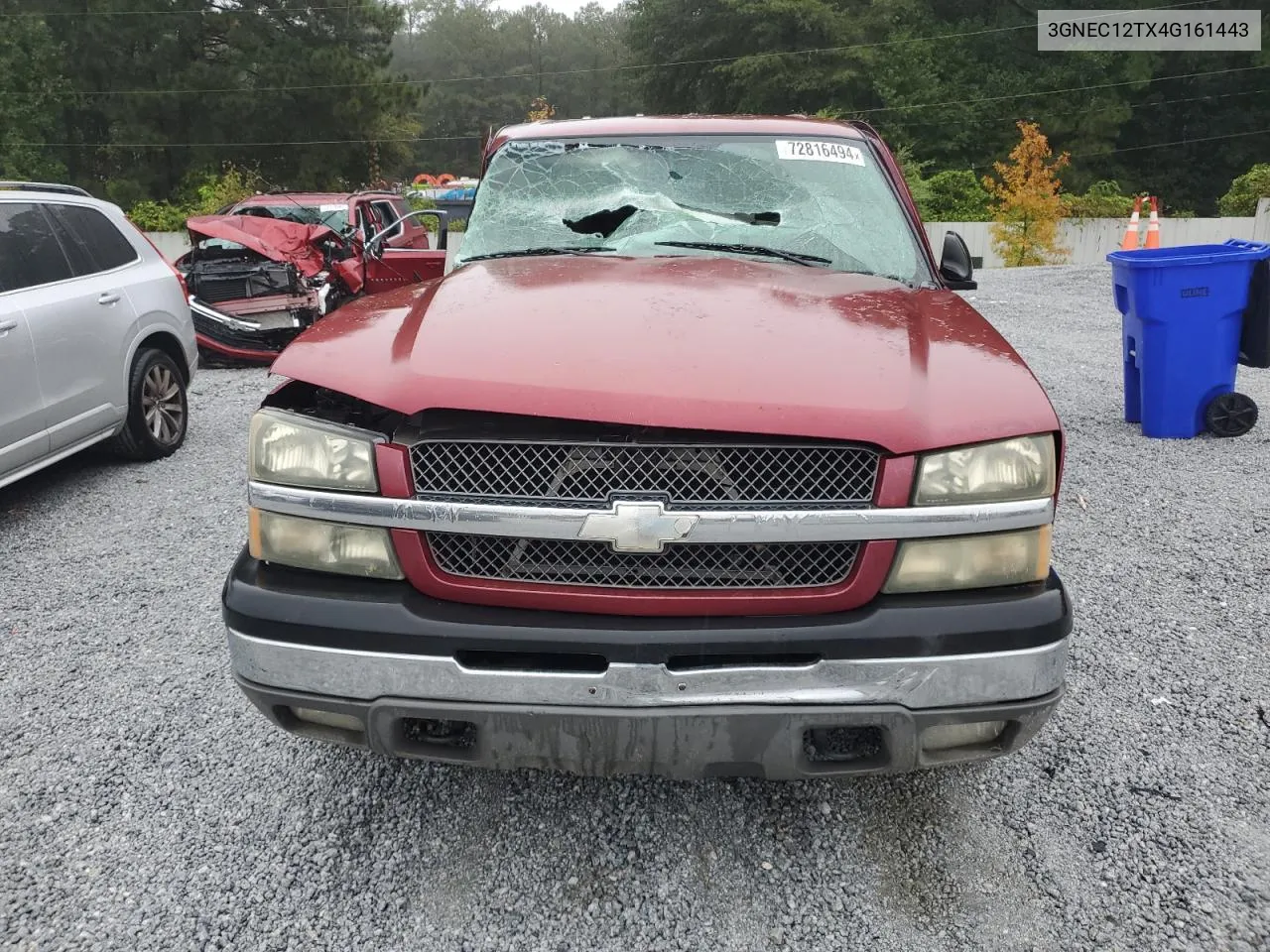 2004 Chevrolet Avalanche C1500 VIN: 3GNEC12TX4G161443 Lot: 72816494