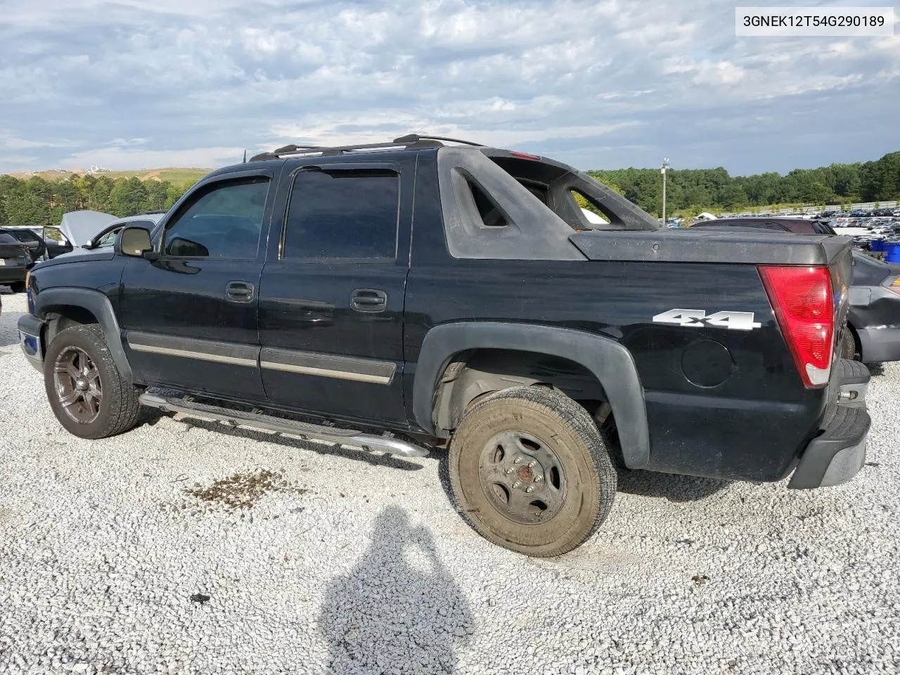 2004 Chevrolet Avalanche K1500 VIN: 3GNEK12T54G290189 Lot: 72940904