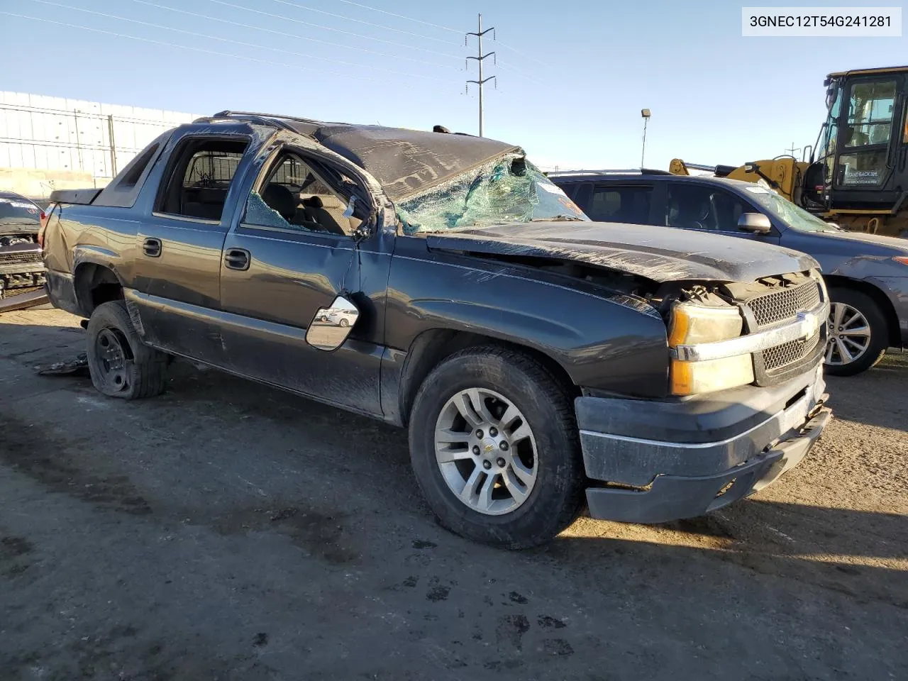 2004 Chevrolet Avalanche C1500 VIN: 3GNEC12T54G241281 Lot: 73376134