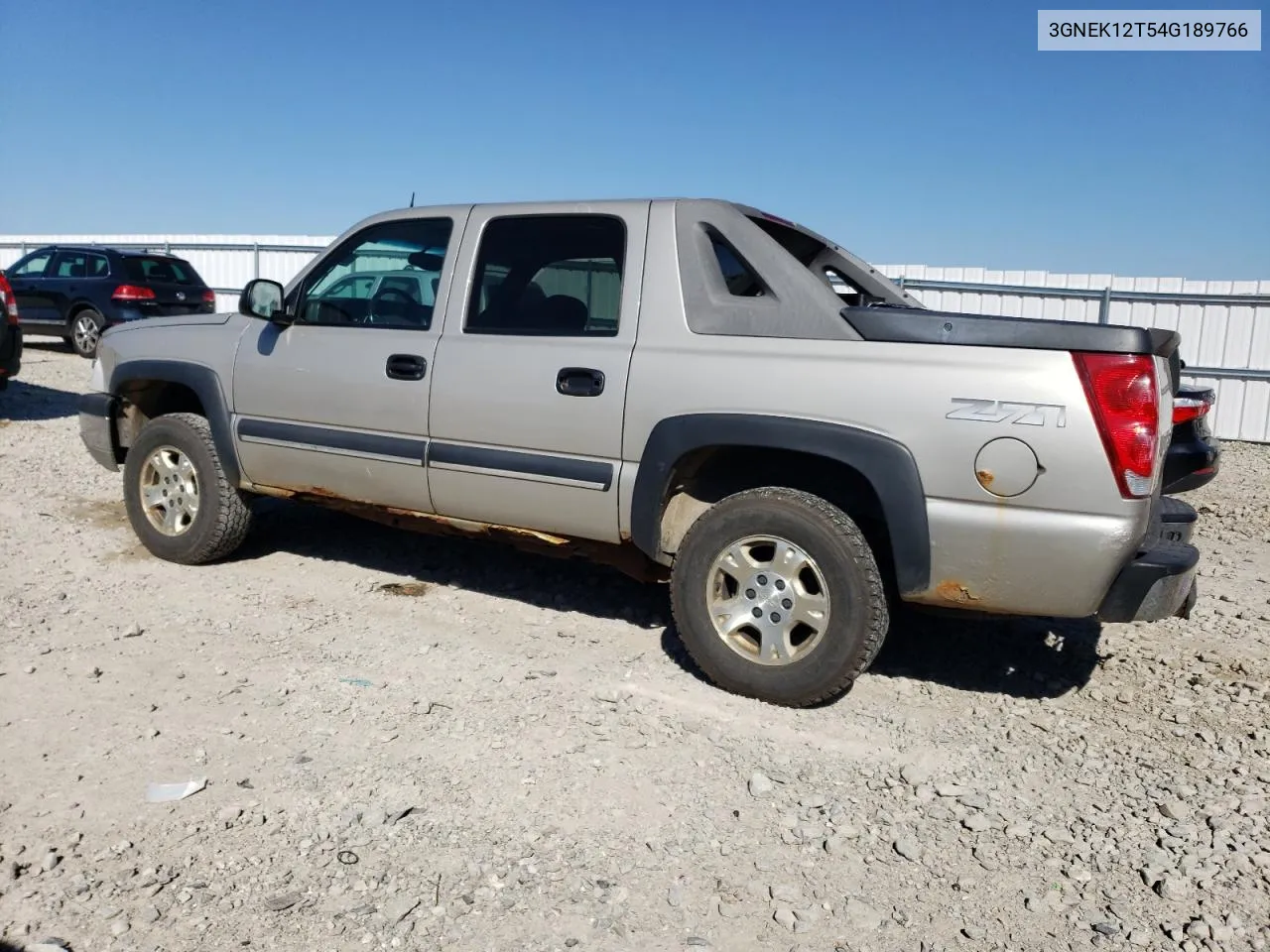 2004 Chevrolet Avalanche K1500 VIN: 3GNEK12T54G189766 Lot: 73644424