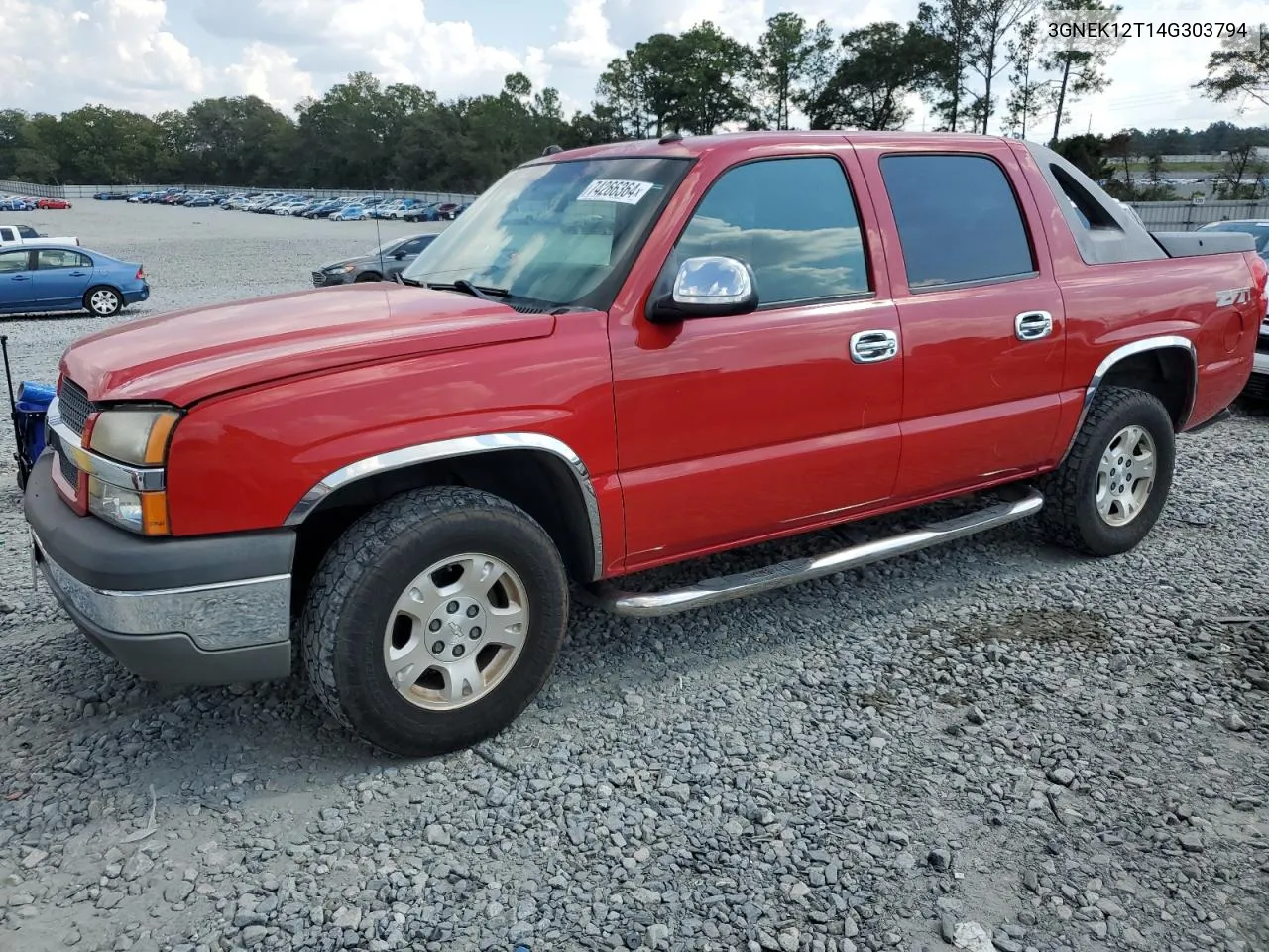 2004 Chevrolet Avalanche K1500 VIN: 3GNEK12T14G303794 Lot: 74266364