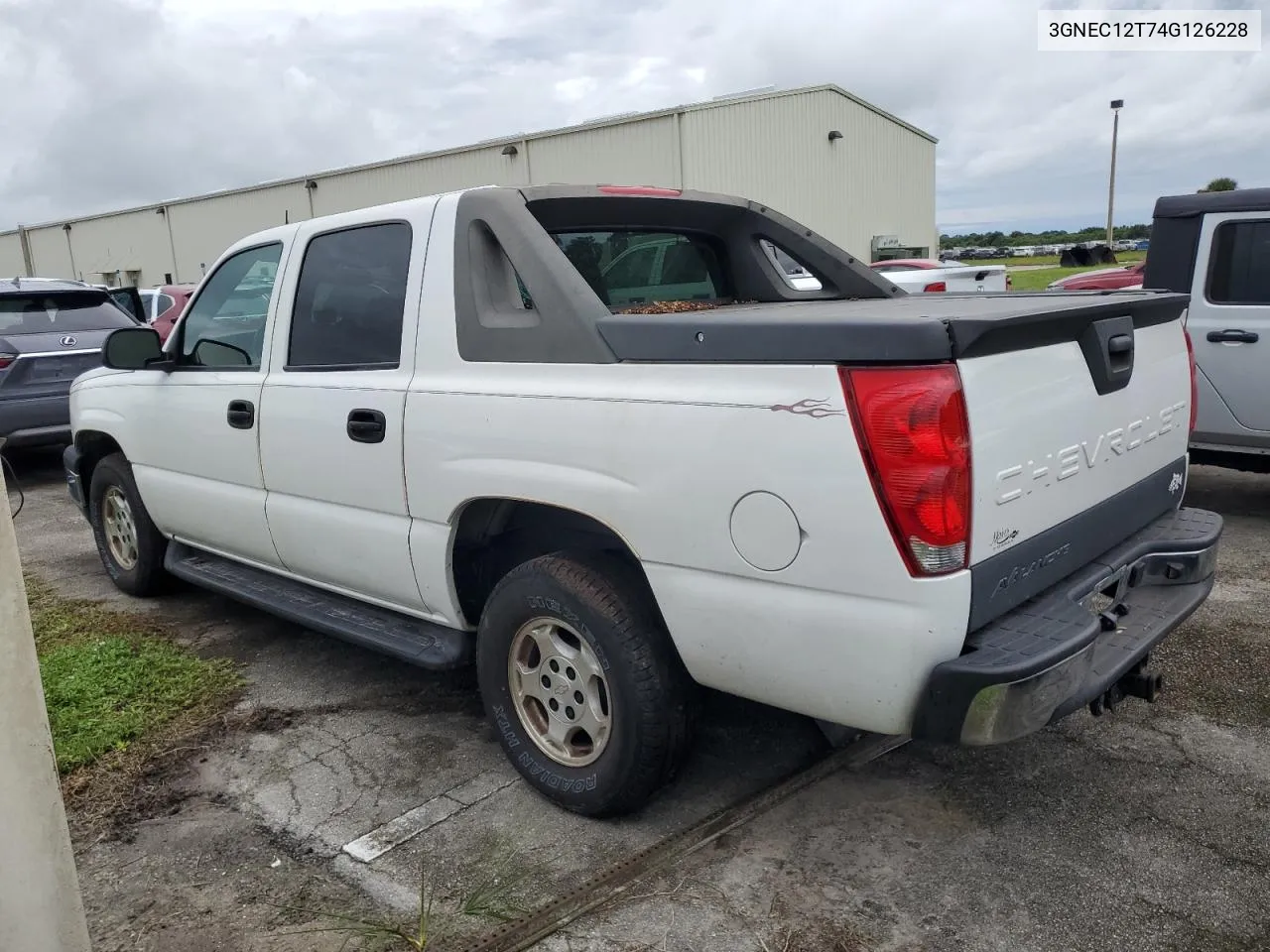 2004 Chevrolet Avalanche C1500 VIN: 3GNEC12T74G126228 Lot: 74784944