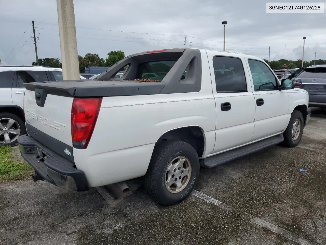 2004 Chevrolet Avalanche C1500 VIN: 3GNEC12T74G126228 Lot: 74784944