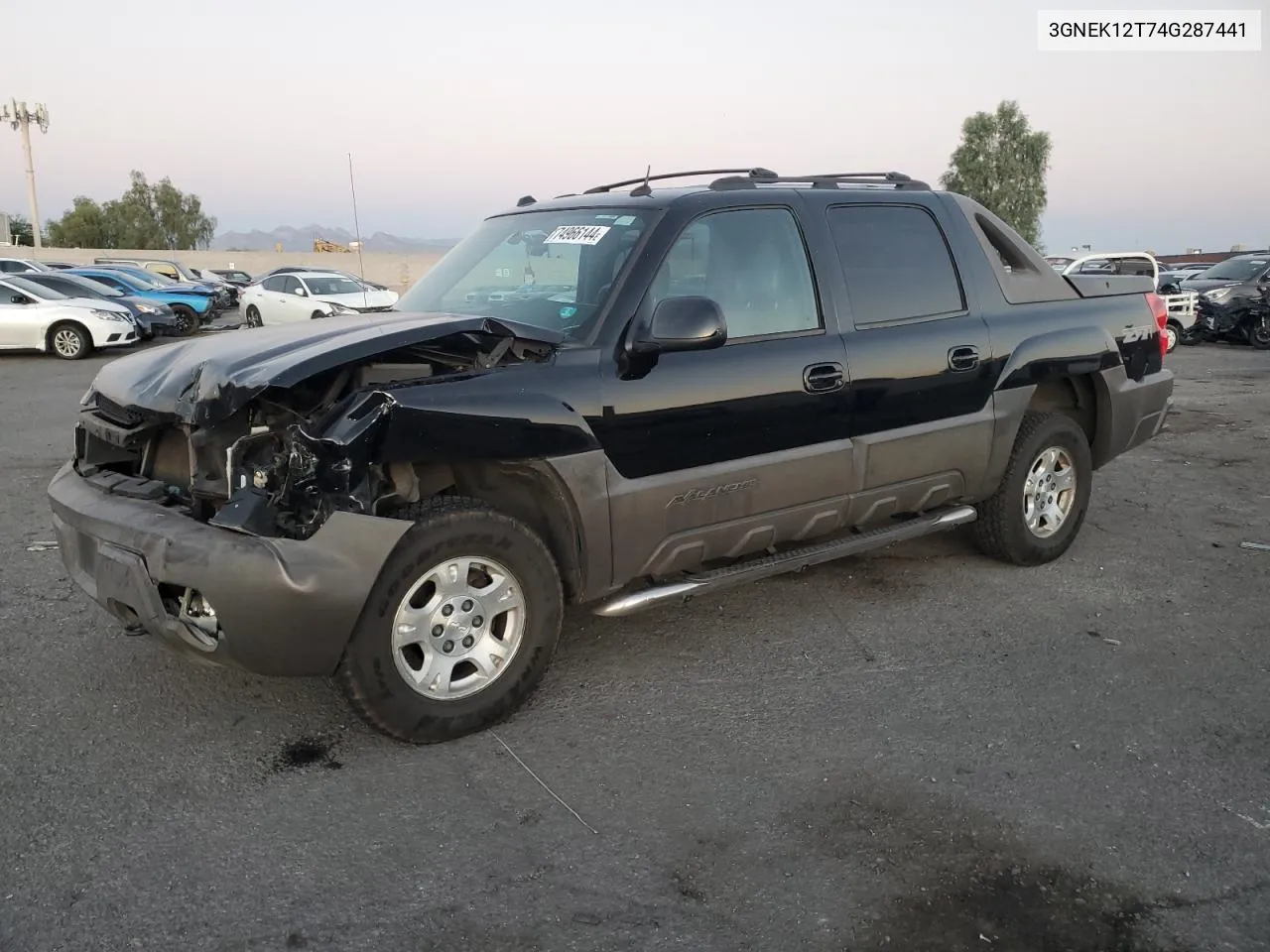 2004 Chevrolet Avalanche K1500 VIN: 3GNEK12T74G287441 Lot: 74966144