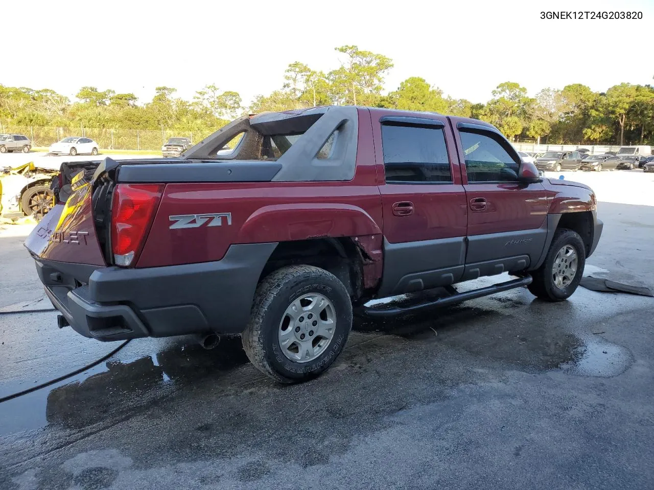 2004 Chevrolet Avalanche K1500 VIN: 3GNEK12T24G203820 Lot: 76016844