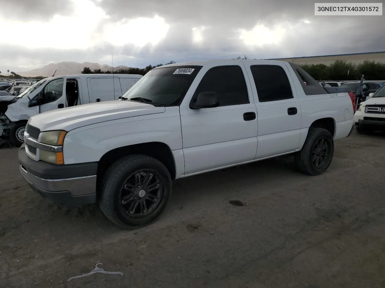 2004 Chevrolet Avalanche C1500 VIN: 3GNEC12TX4G301572 Lot: 76958024