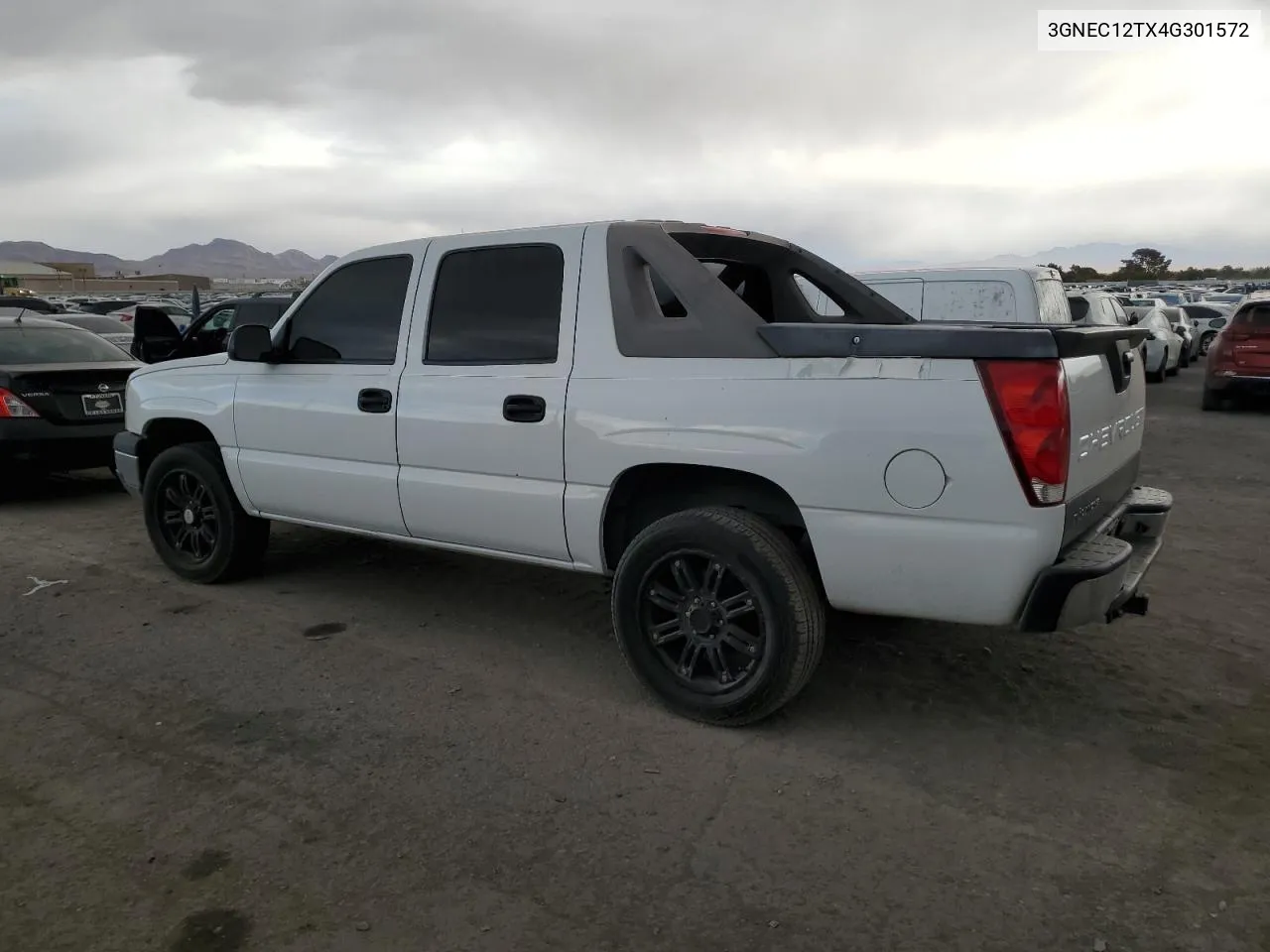 2004 Chevrolet Avalanche C1500 VIN: 3GNEC12TX4G301572 Lot: 76958024