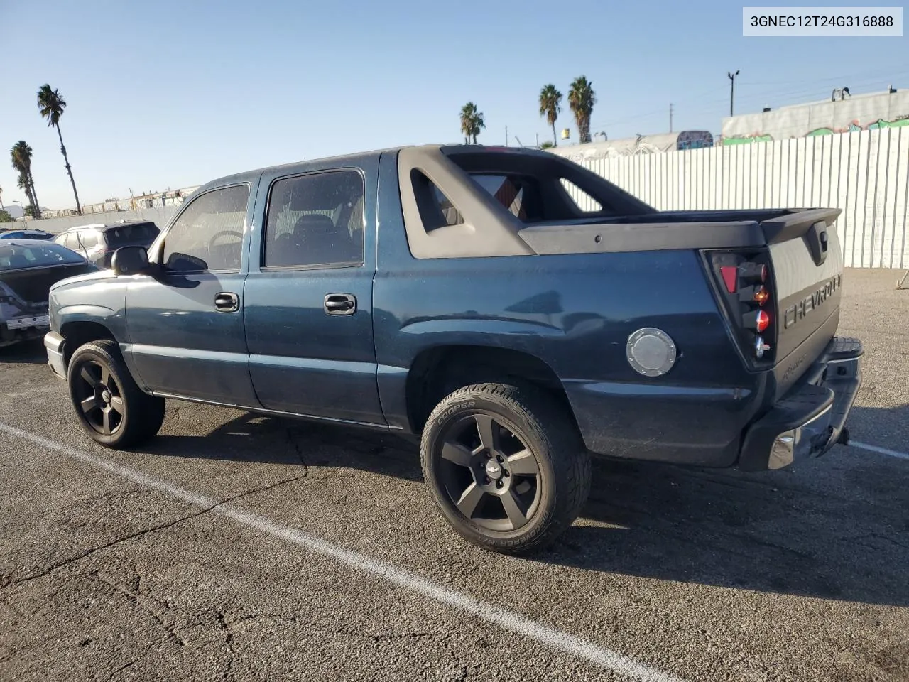 2004 Chevrolet Avalanche C1500 VIN: 3GNEC12T24G316888 Lot: 77035174