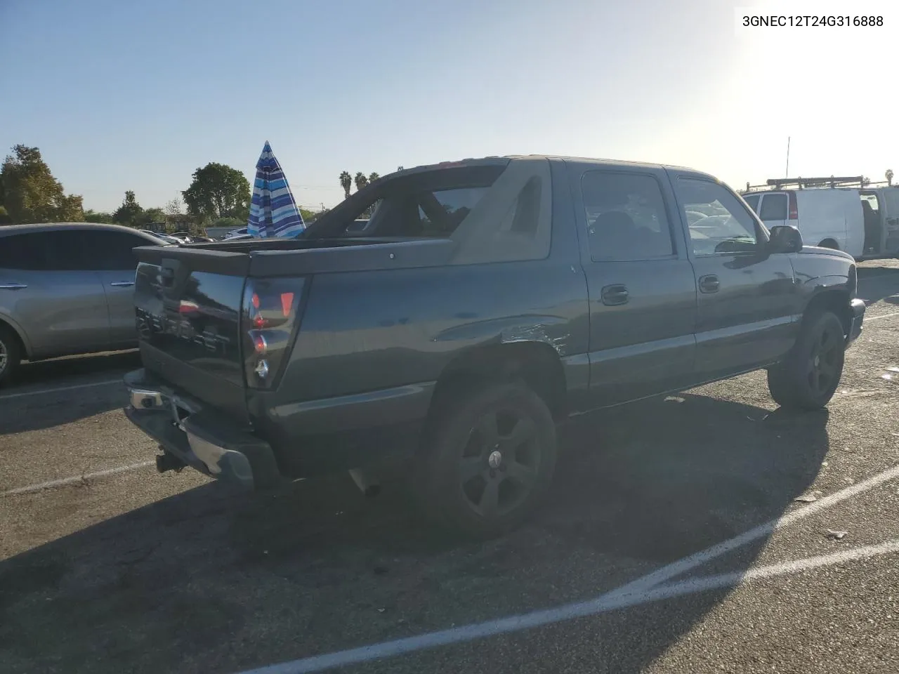 2004 Chevrolet Avalanche C1500 VIN: 3GNEC12T24G316888 Lot: 77035174