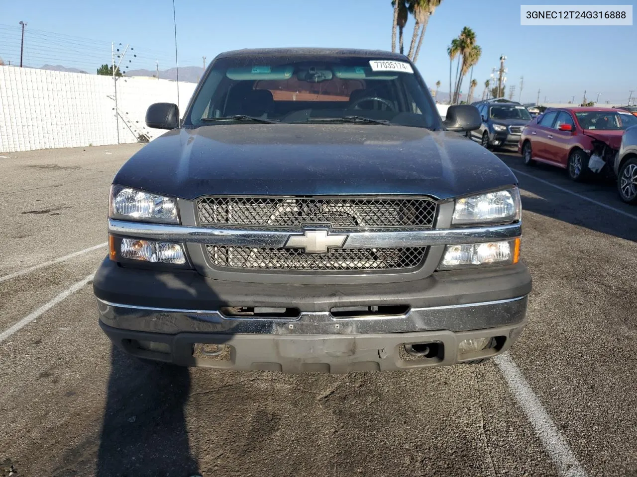 2004 Chevrolet Avalanche C1500 VIN: 3GNEC12T24G316888 Lot: 77035174