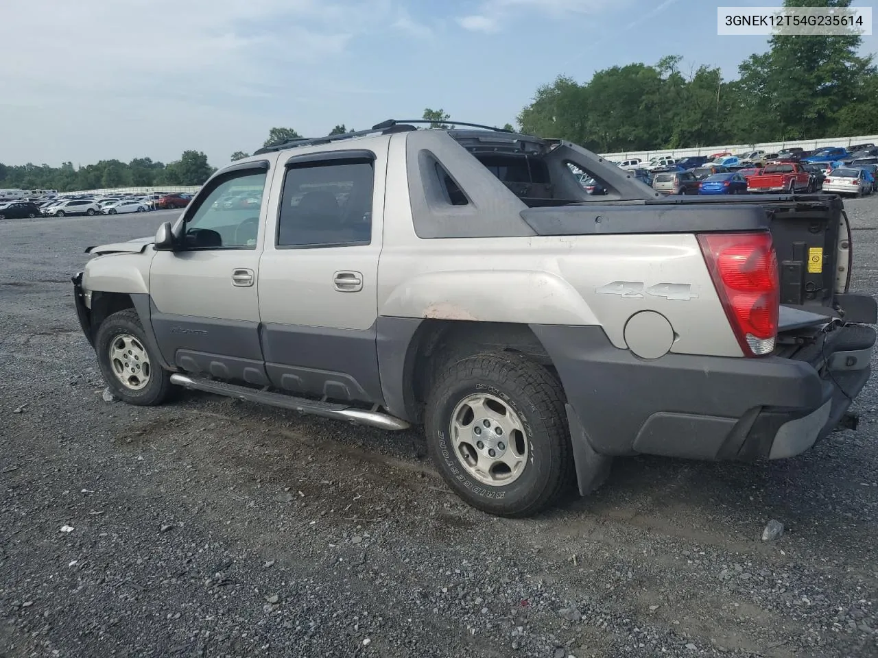 2004 Chevrolet Avalanche K1500 VIN: 3GNEK12T54G235614 Lot: 78718624