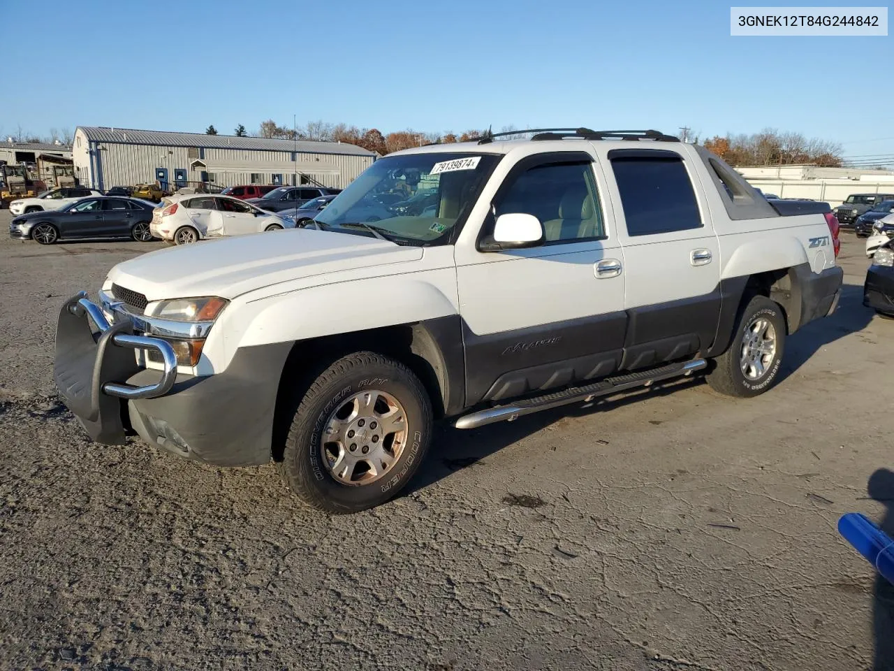 2004 Chevrolet Avalanche K1500 VIN: 3GNEK12T84G244842 Lot: 79139874