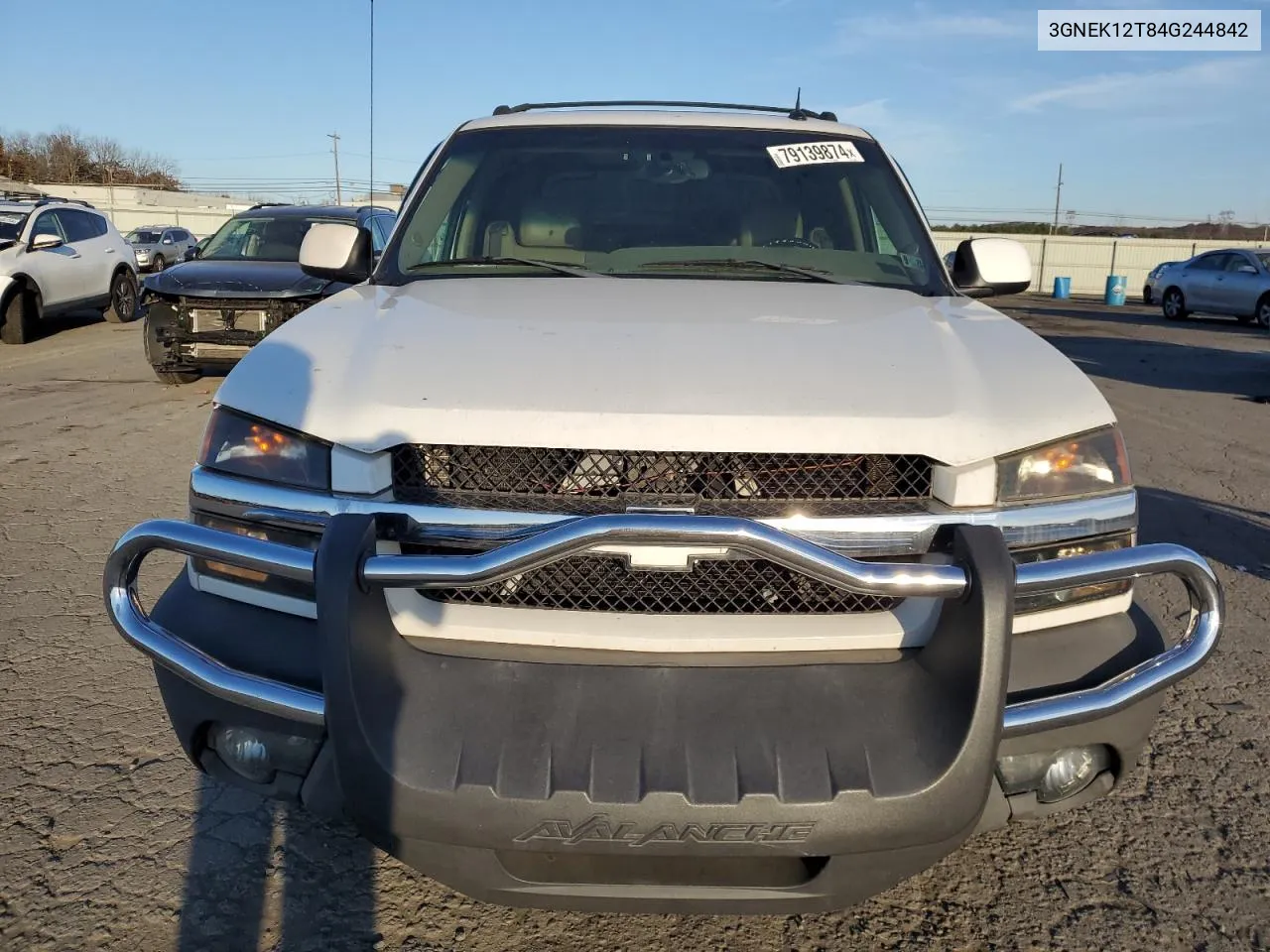 2004 Chevrolet Avalanche K1500 VIN: 3GNEK12T84G244842 Lot: 79139874