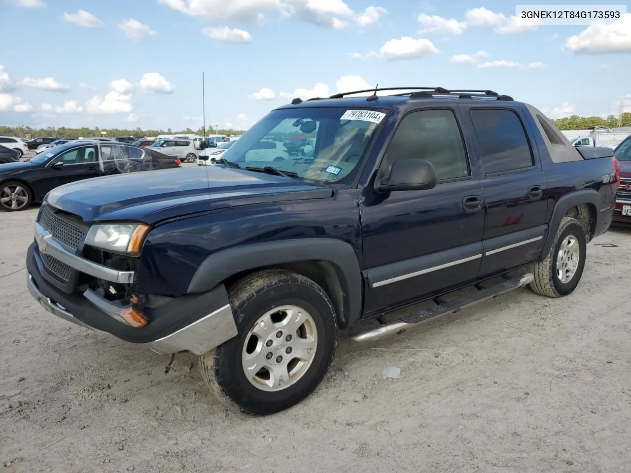 2004 Chevrolet Avalanche K1500 VIN: 3GNEK12T84G173593 Lot: 79783104