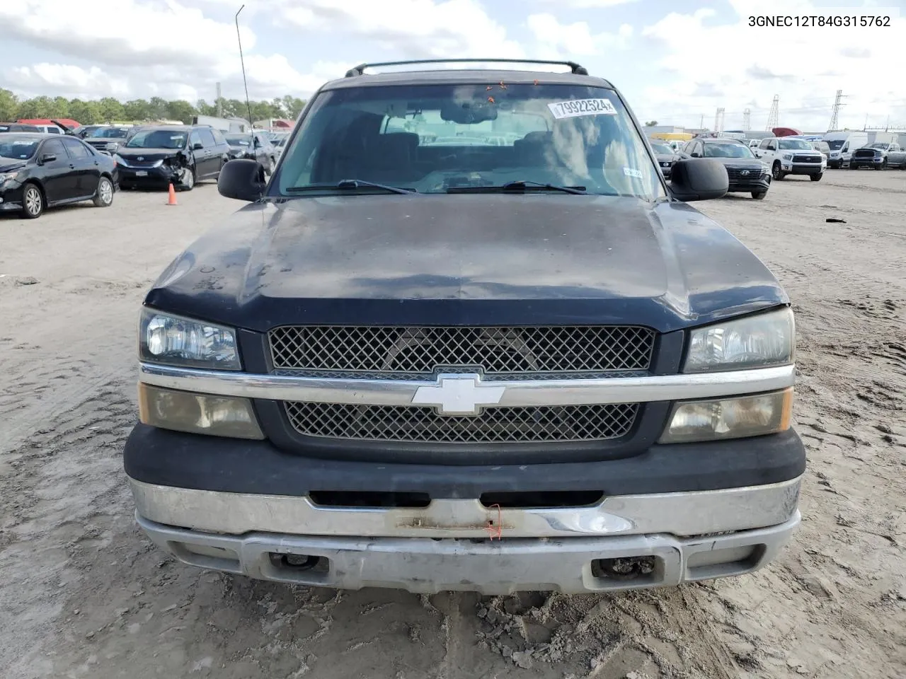 2004 Chevrolet Avalanche C1500 VIN: 3GNEC12T84G315762 Lot: 79922524