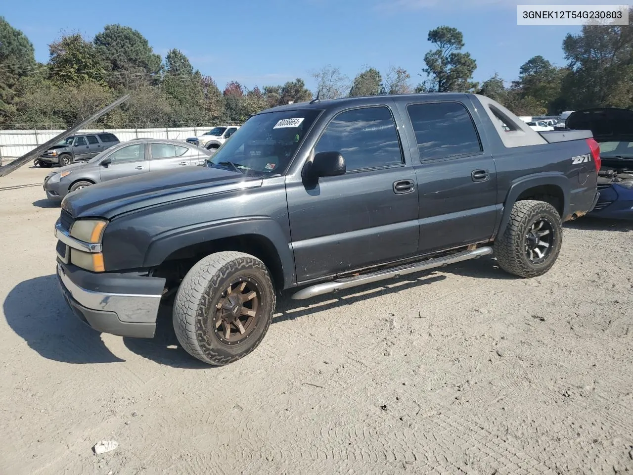 2004 Chevrolet Avalanche K1500 VIN: 3GNEK12T54G230803 Lot: 80056664