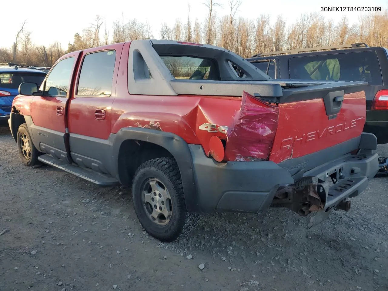 2004 Chevrolet Avalanche K1500 VIN: 3GNEK12T84G203109 Lot: 80121304