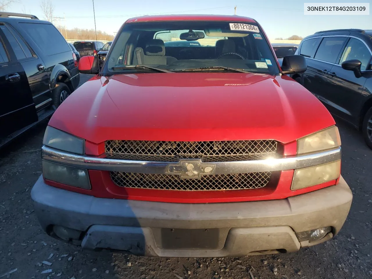 2004 Chevrolet Avalanche K1500 VIN: 3GNEK12T84G203109 Lot: 80121304