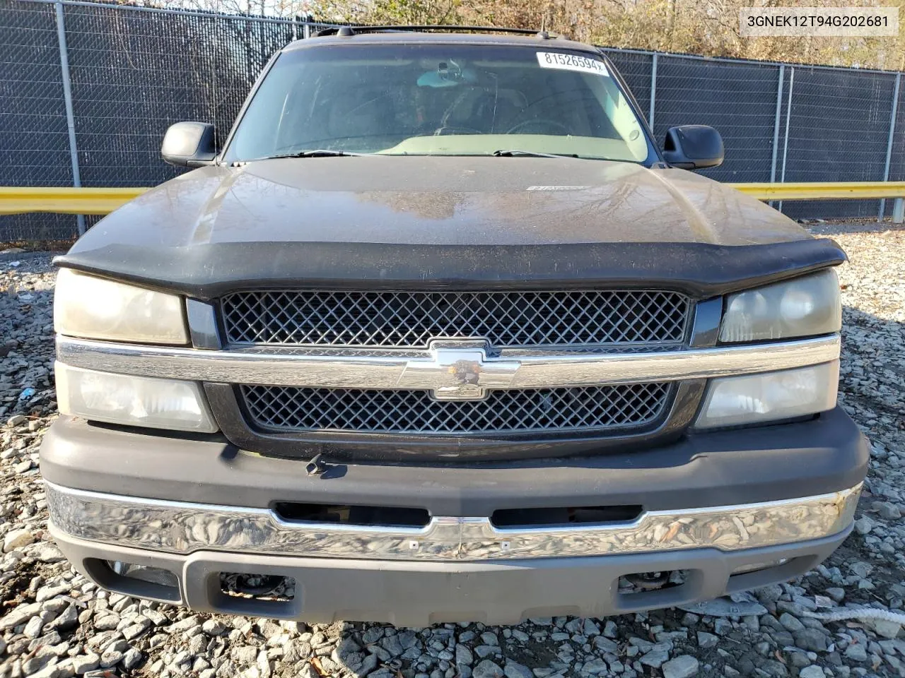 2004 Chevrolet Avalanche K1500 VIN: 3GNEK12T94G202681 Lot: 81526594