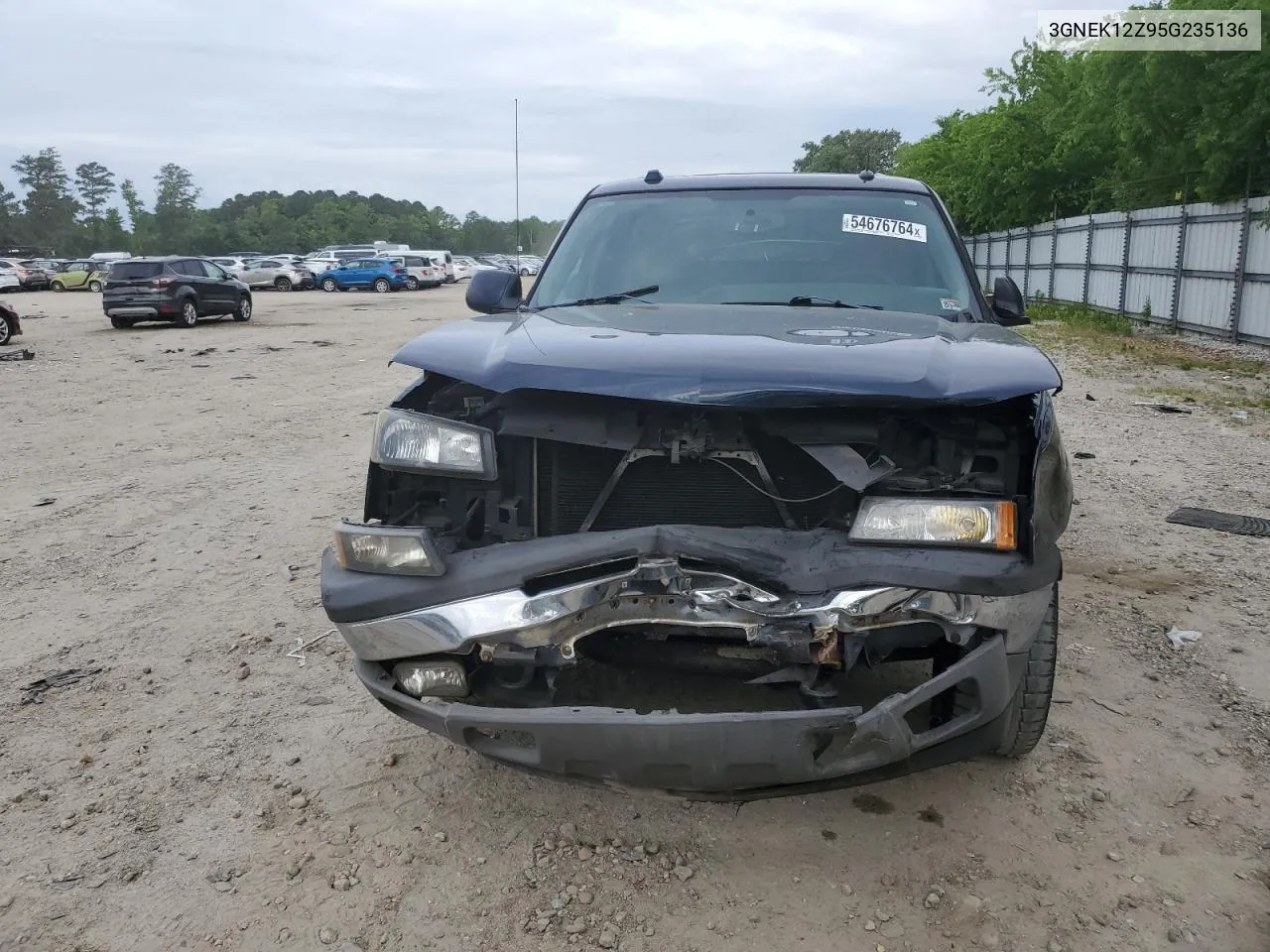 2005 Chevrolet Avalanche K1500 VIN: 3GNEK12Z95G235136 Lot: 58904694