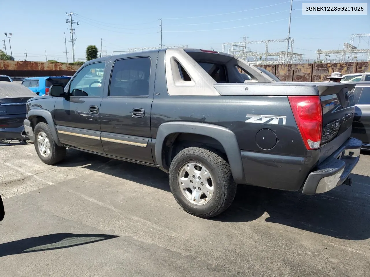 2005 Chevrolet Avalanche K1500 VIN: 3GNEK12Z85G201026 Lot: 69023684