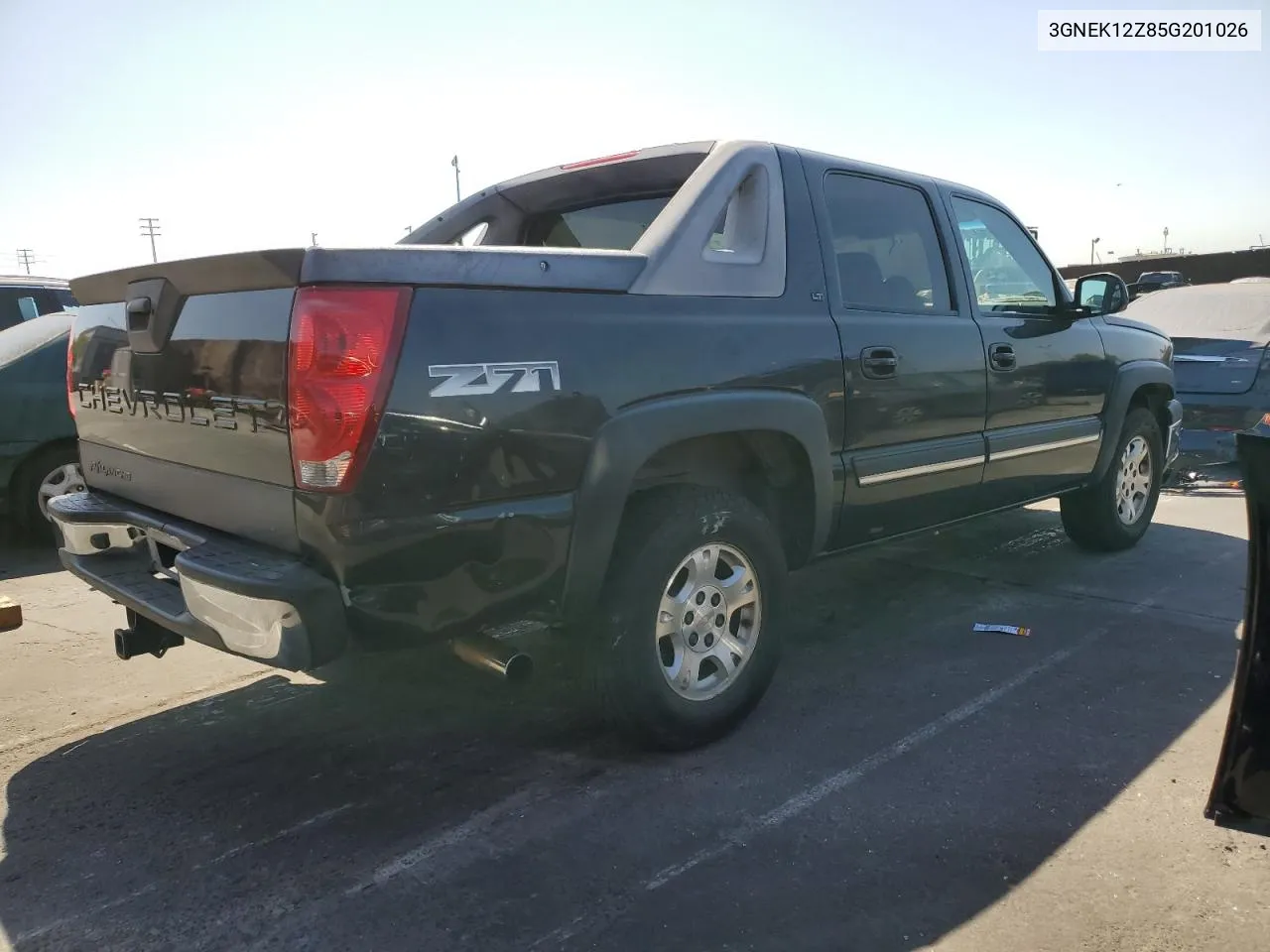 2005 Chevrolet Avalanche K1500 VIN: 3GNEK12Z85G201026 Lot: 69023684