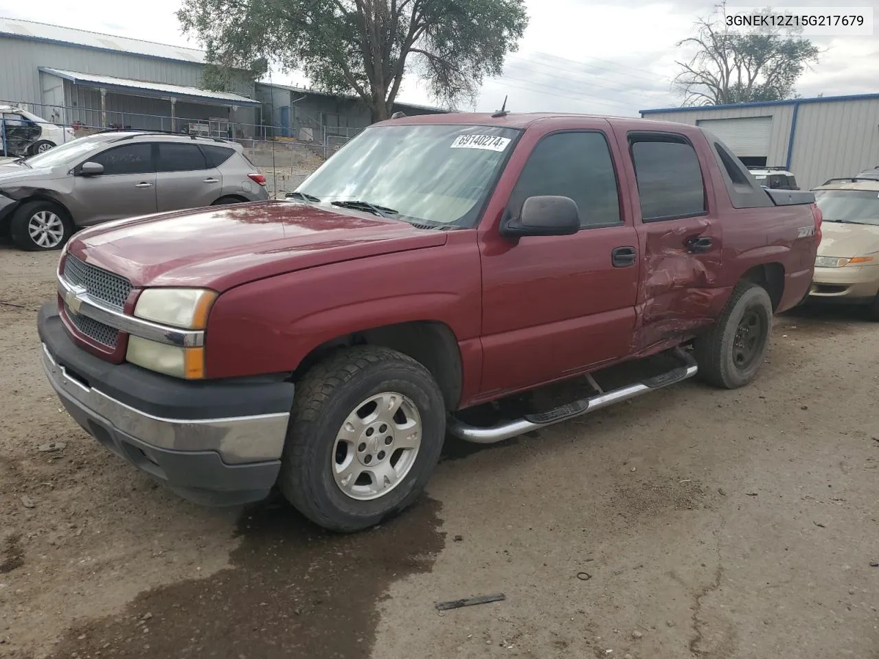 2005 Chevrolet Avalanche K1500 VIN: 3GNEK12Z15G217679 Lot: 69140274