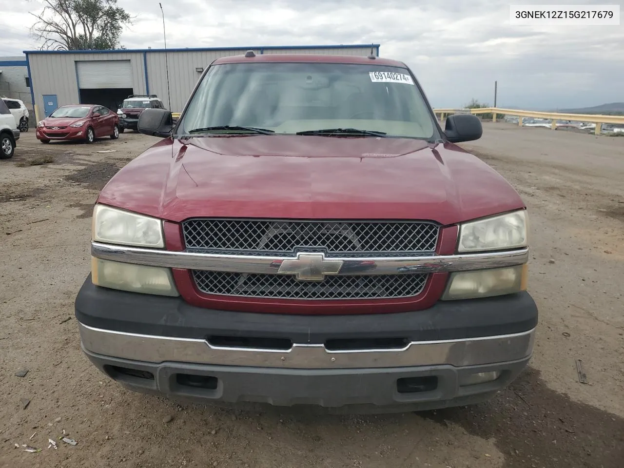 2005 Chevrolet Avalanche K1500 VIN: 3GNEK12Z15G217679 Lot: 69140274